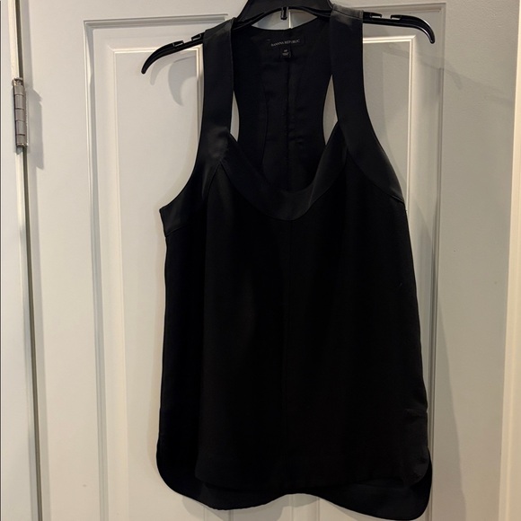 Banana Republic Tops - Banana Republic Black Satin-Trim Racerback Cami